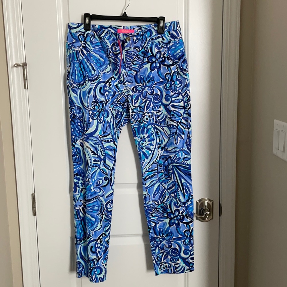 NWT-Lilly Pulitzer Kelly High Rise Skinny Ankle Pants
